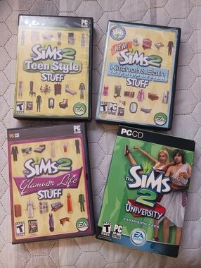 The Sims 2 PC Games Collection - - Yellow & Green Covers